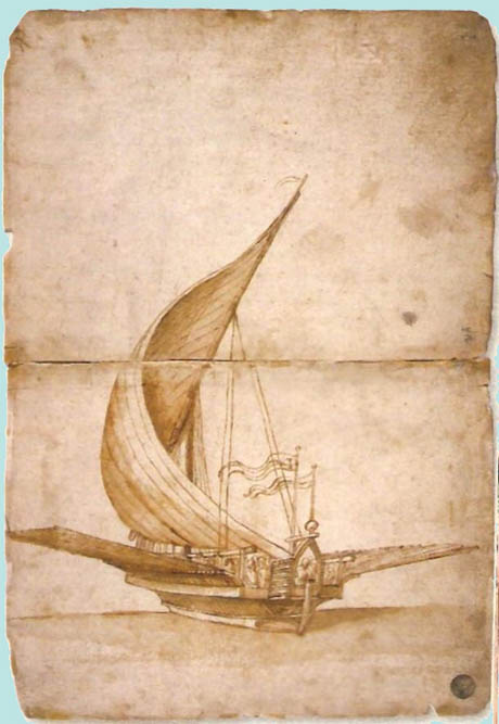 Storia di Venezia - Galea Veneziana alla vela