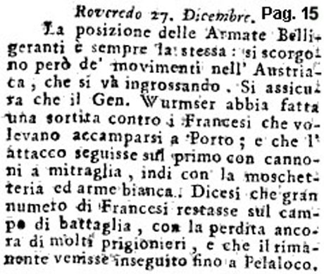 Storia di Venezia - Gazzetta Universale, n. 2 pubblicata Sabato 7 Gennaio 1797