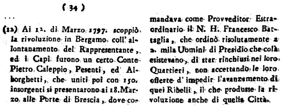 Storia di Venezia - Da pagina 34 della Lettera ingenua ad un amico, di Nicolò Erizzo