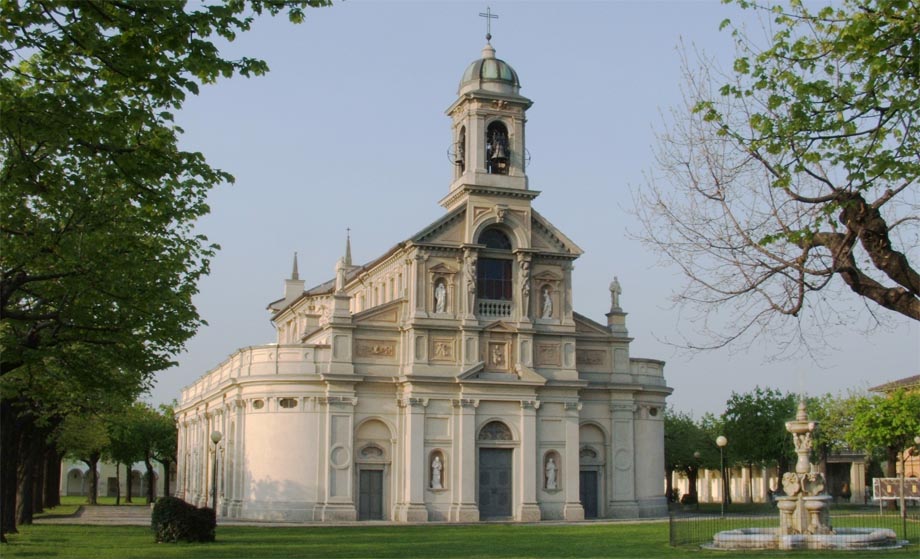 Storia di Venezia - Il Santuario della Madonna dei Campi a Stezzano, in una foto di Luigi Chiesa